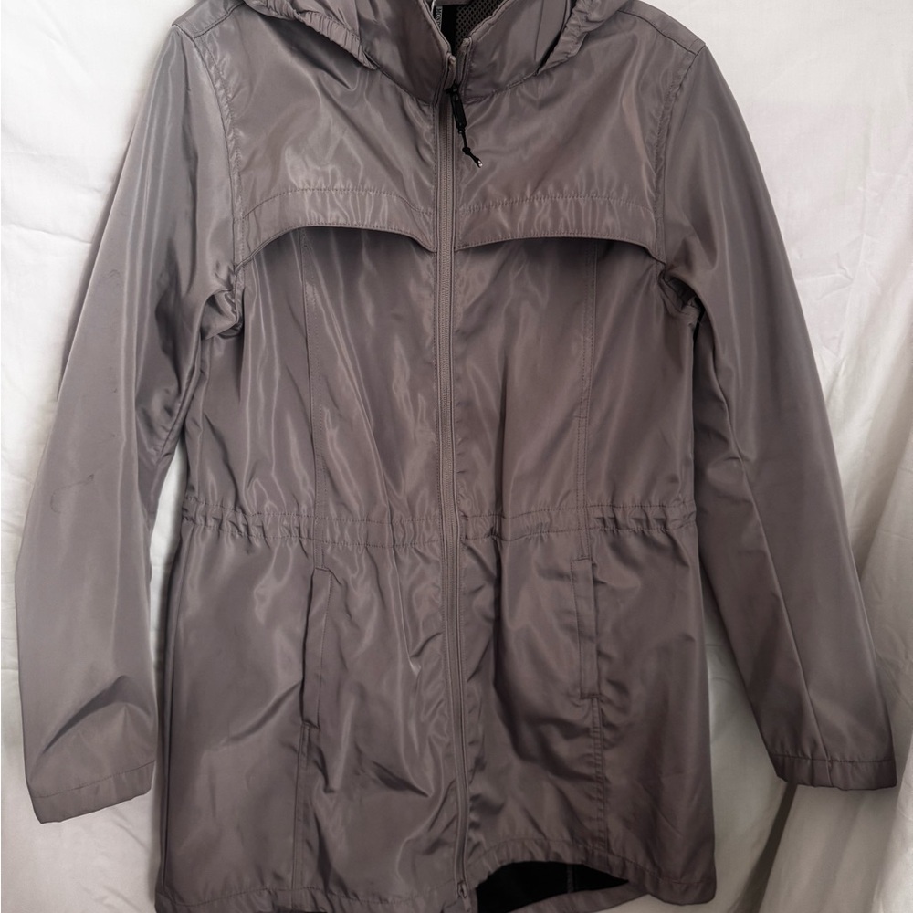 Mondetta Women's Hooded Windbreaker Jacket - Gray